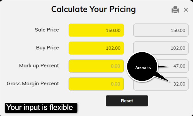 Smart Pricing Calculate your Pricing